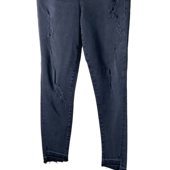 Level 99 Jeans Women 24x25 Distressed Skinny Stretch Dark Wash Casual Streetwear - Picture 8 of 10